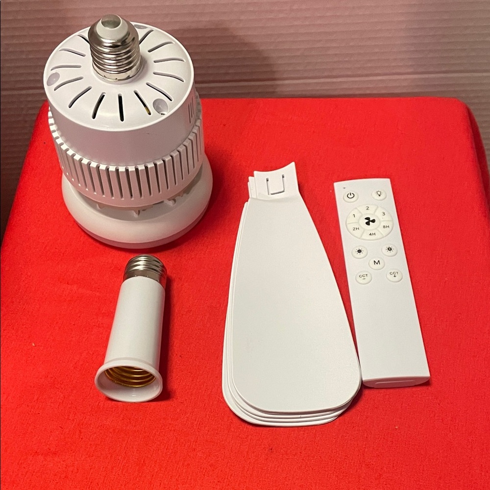 White Ceiling Fan with Remote Control - Picture 7 of 7